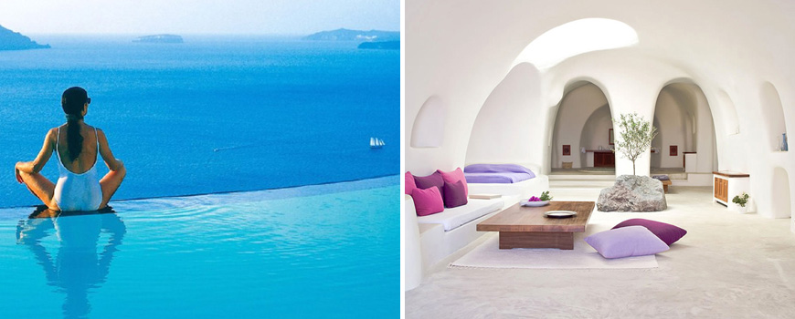 OIA IA SANTORINI isole delle cicladi monolocali  resort ville esclusive in affitto case di pescatori pensioni economiche
