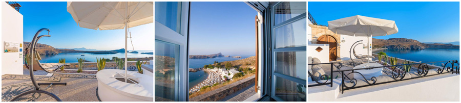 RODI RODOS RHODES casa indipendente balcone terrazzo veranda terrazza vista panoramica mare tramonto villa esclusiva con piscina giardino barbecue parcheggio