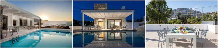 LINDOS RODI case in affitto ville esclusive appartamenti sul mare studio in spiaggia uso cucina veranda privata attrezzata