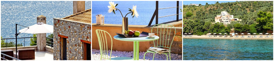 SKIATHOS villa in affitto ad uso esclusivo con piscina privata sulla spiaggia appartamenti con prima colazione monolocali con uso cucina bilocali trilocali resort villaggio all inclusive tutto compreso boutique hotel de charme SPORADI