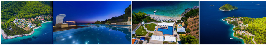 isola di SKOPELOS SKOPELO SCOPELOS villa esclusiva indipendente con piscina giardino barbecue affitti estivi settimanali luglio agosto spiaggia di sabbia bianca attrezzata privata sdraio ombrelloni lettini