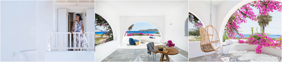 ANTIPAROS GRECIA appartamento sul mare casa indipendente sulla spiaggia villa con piscina navetta per le spiagge principali 