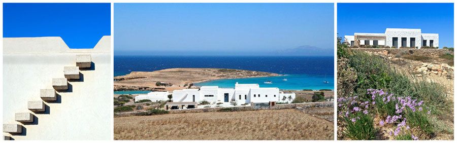 KOUFONISSI residence con appartamenti affitti estivi settimanali strutture alberghiere cottage in pietra villa indipendente piscina esclusiva barbecue spiaggia di sabbia privata piccole cicladi
