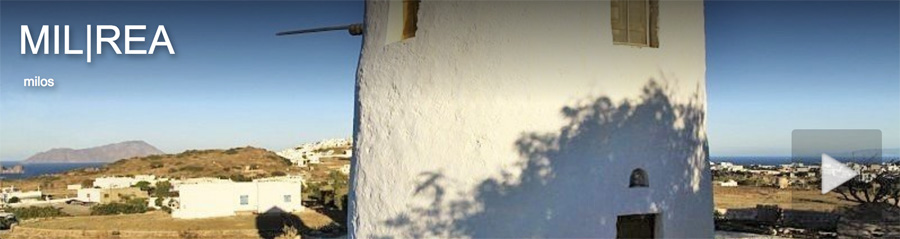 MILOS CICLADi mulino in affitto studio appartamento bilocale trilocale cucina soggiorno balcone veranda attrezzata vista mare pensioni camere in affitto boutique hotel albergo bungalow sulla spiaggia piscina