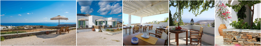 isola di SIFNOS GRECIA CICLADI appartamenti case ville indipendenti in affitto affitti estivi settimanali agosto luglio servizio navetta spiagge di sabbia trasferimenti inclusi prima colazione a buffet bilocali trilocali con cucina angolo cottura resort bungalow sul mare boutique hotel con piscina frontemare veduta panoramica tramonto