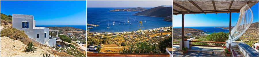 SIFNOS GRECIA isola casa pescatori taverne con camere in affitto albergo con mezza pensione boutique resort noleggio barche moto scooter bici motorini auto quad buggy mountain bike