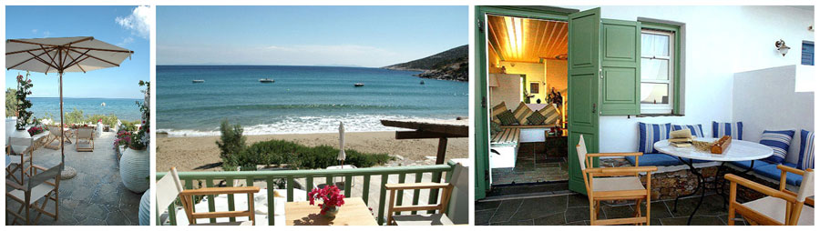 SIFNOS SIFNO boutique hotel de charme bungalow resort sulla spiaggia con piscina vista panoramica tramonto residence con appartamenti in affitto